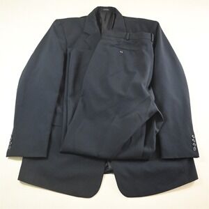 Gian Carlo 48R 40x34 Navy Blue Mens Jacket Pants Suit